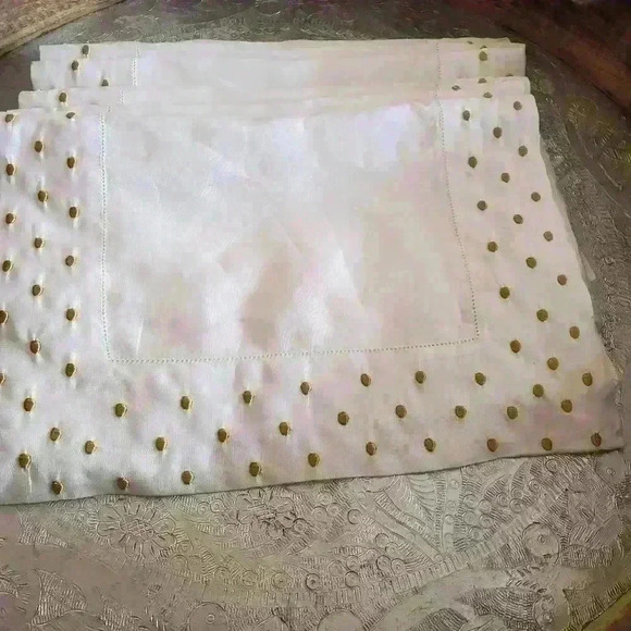 Set of  6 linen hemstiched placemats - Picture 7 of 8